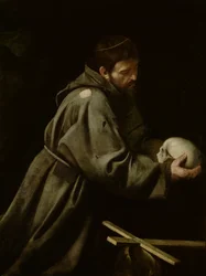 Der heilige Franziskus in Meditation